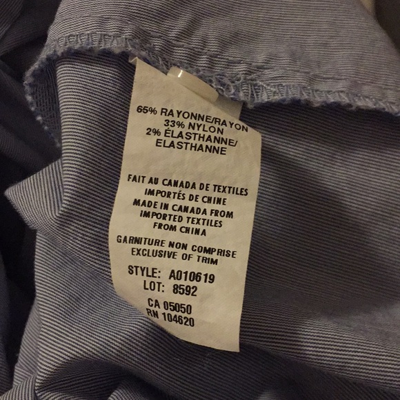 Jacob Blue and White Stripe Ruffle Blouse - Picture 11 of 12